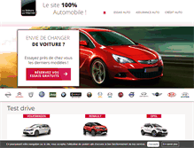 Tablet Screenshot of ma-voiture-par-internet.com